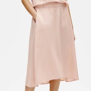 Eileen Fisher Sandwashed Tencel A-Line Skirt XL NWT